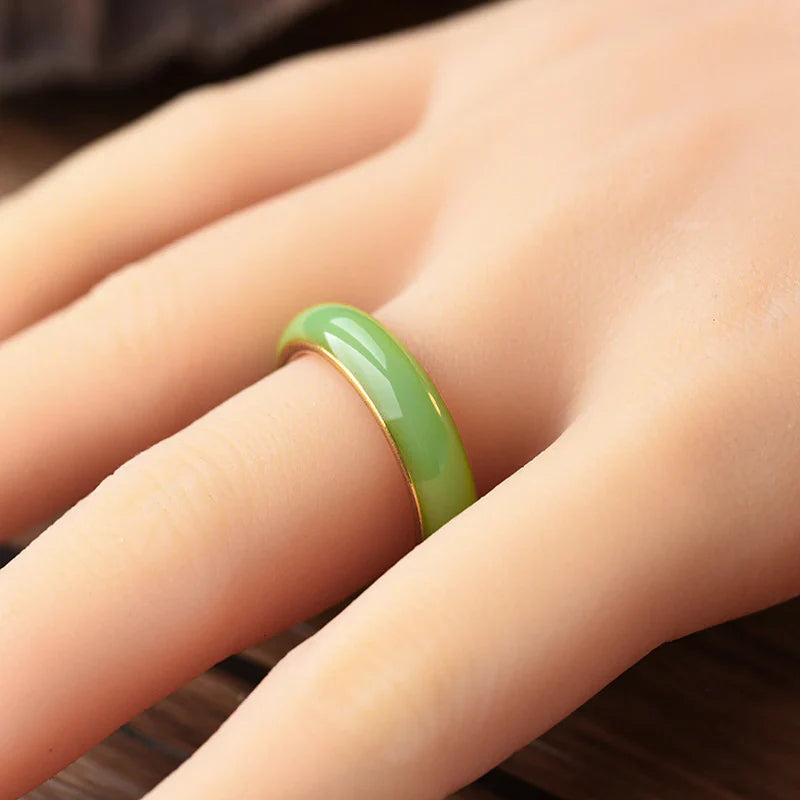 Titanium Steel Drop Oil Ring For Women
