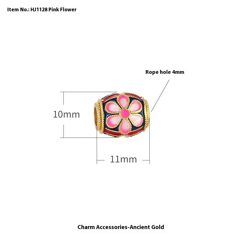 Alluvial Gold Ancient Yellow Gold Lucky Beads Diy Accessories