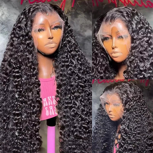 Water Wave Lace Front Curly Wigs