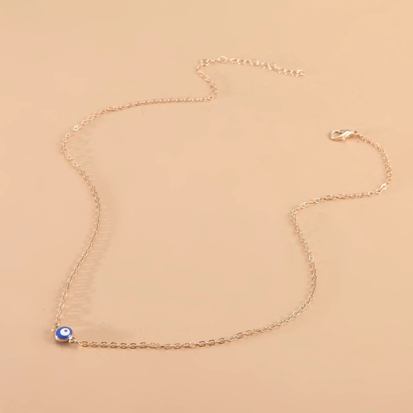 Fashion Simple Blue Eye Pendant Necklace